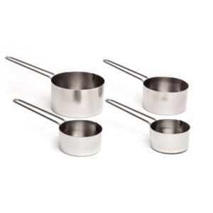 Set 4 cucharas (tazas) medidoras acero inoxidable